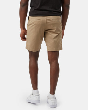 Beige Men's Organic Cotton Twill Shorts