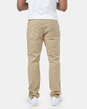 Beige Men's Organic Cotton Twill Trousers