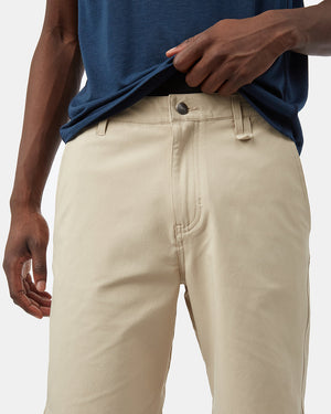 Beige Men's Recycled Polyester Sport Shorts