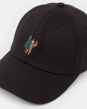 Black-Adjustable-Graphic-Baseball-Cap