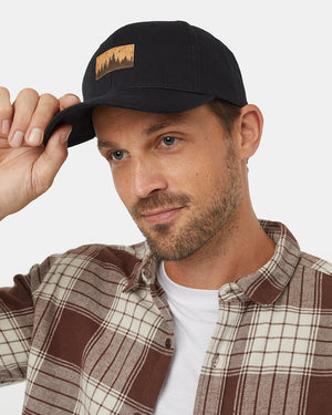 Black-Adjustable-Organic-Cotton-Baseball-Cap