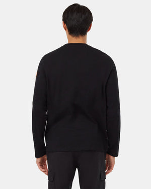 Black-Crew-Neck-Graphic-Longsleeve-T-Shirt-Ungendered