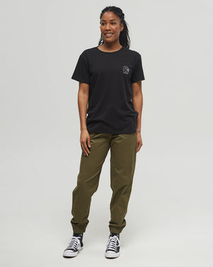 Black-Crew-Neck-Graphic-Shortsleeve-T-Shirt