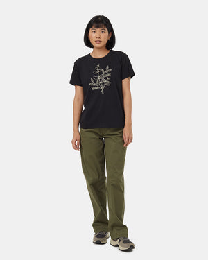 Black-Crew-Neck-Graphic-Shortsleeve-T-Shirt