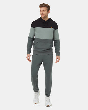 Black-Mens-Stripe-Pullover-Hoodie