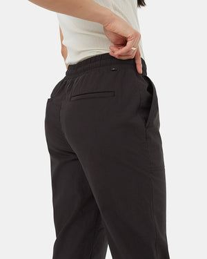 Black-Mid-Rise-Full-Length-Elastic-Cuff-Pant