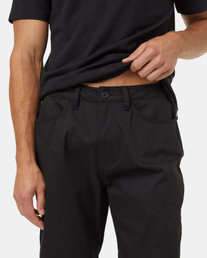 Black-Mid-Rise-Full-Length-Slim-Fit-Pant