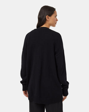 Black-Organic-Cotton-Relaxed-Fit-Cardigan