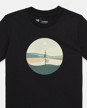 Black-Recycled-Polyester-Crew-Neck-Graphic-T-Shirt
