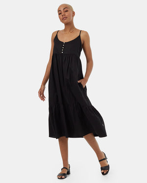 Black-Womens-Tencel-Tiered-Cami-Dress