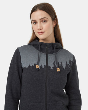 BlackTreeGraphicPulloverHoodie