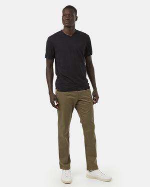 Black V-Neck Short Sleeve T-Shirt