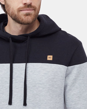 Black,Gray Men's Stripe Pullover Hoodie