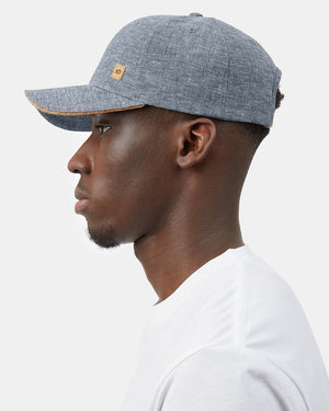 Blue-Adjustable-Cork-Baseball-Cap