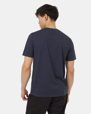 Blue-Crew-Neck-Graphic-Shortsleeve-T-Shirt