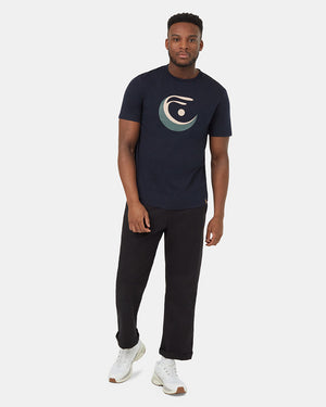 Blue-Luke-Swinson-Crew-Neck-Graphic-Shortsleeve-T-Shirt