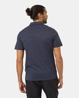 Blue-Mens-Short-Sleeve-Polo-Neck-T-Shirt