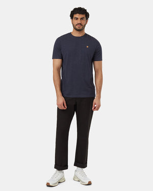 Blue-Recycled-Polyester-Crew-Neck-Tee