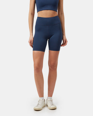 Blue Women's High-Rise Biker Short 