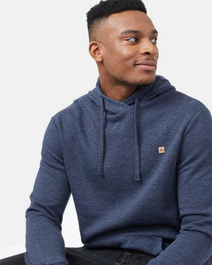 Blue Men's Eco-Friendly Pullover Hoodie
