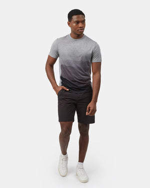 Blue,Gray Sports Wear T-Shirt