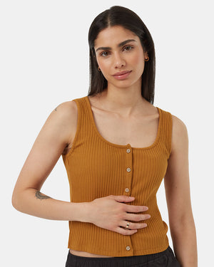 Brown-Cotton-Button-Up-Tank