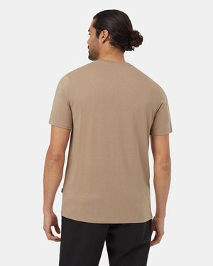 Brown-Crew-Neck-Graphic-Shortsleeve-T-Shirt