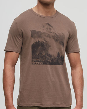 Brown-Crew-Neck-Graphic-Shortsleeve-T-Shirt