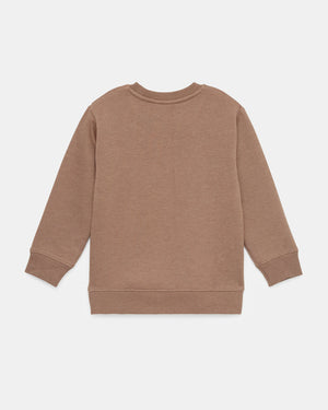 Brown-Organic-Cotton-Graphic-Crew-Neck-Sweatshirt