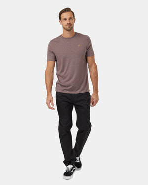 Brown-Recycled-Polyester-Crew-Neck-Tee