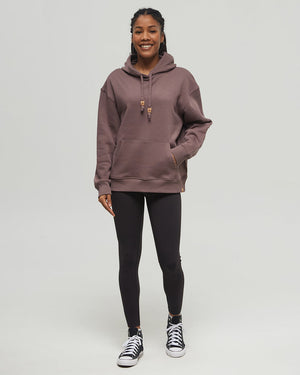 Brown-Relaxed-Fit-Hoodie