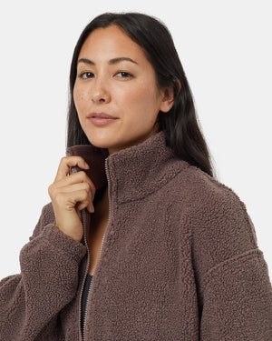 Brown-Reversible-Mock-Neck-Zip-Up