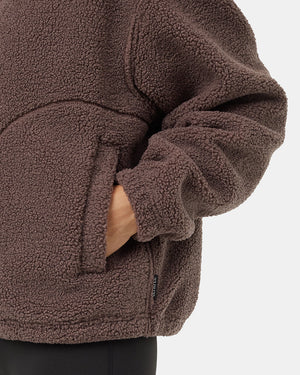 Brown-Reversible-Mock-Neck-Zip-Up