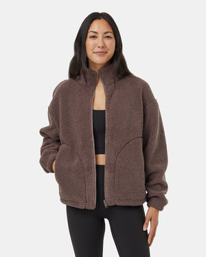 Brown-Reversible-Mock-Neck-Zip-Up