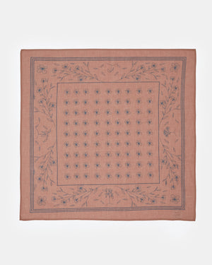Brown Organic Cotton Bandana Hair Scarf