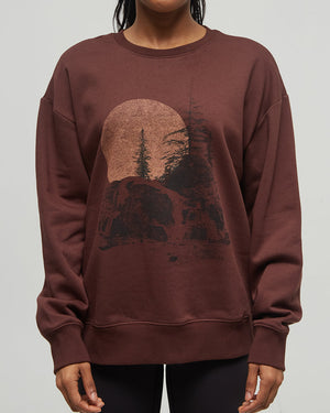 Burgundy-Crew-Neck-Graphic-Longsleeve-Sweatshirt