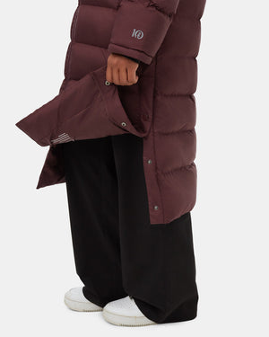 Burgundy-Women_s-Long-Puffer-Jacket