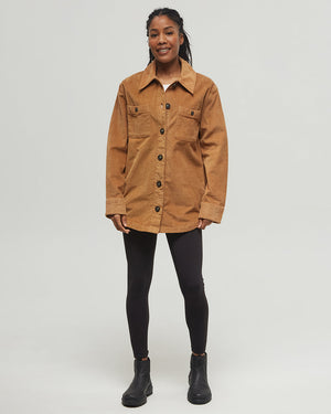 Camel-Corduroy-Oversized-Fit-Shirt-Jacket