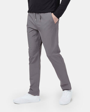 Gray Men's Recycled Polyester Joggers