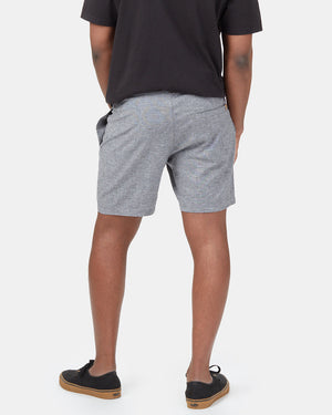 Gray Men's Casual Hemp Shorts