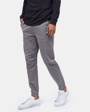 Gray Men's Organic Cotton Twill Joggers