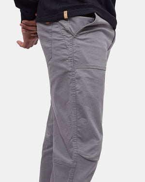 Gray Men's Organic Cotton Twill Joggers