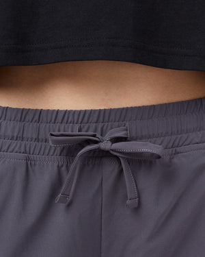 Gray Women's Recycled Polyester Shorts 