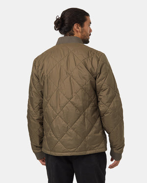 Green-Color-Block-Fleece-Shirt-Jacket