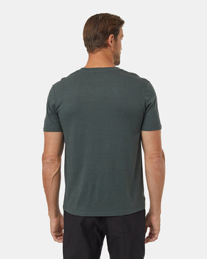 Green-Crew-Neck-Graphic-Shortsleeve-T-Shirt