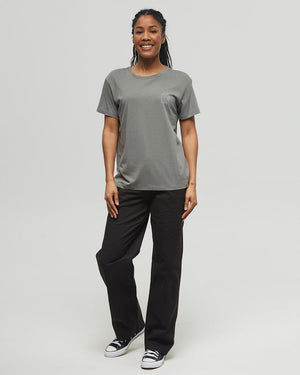 Green-Crew-Neck-Graphic-Shortsleeve-T-Shirt