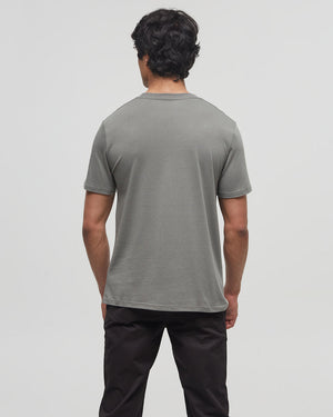 Green-Crew-Neck-Short-Sleeve-Graphic-T-Shirt