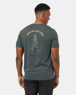 Green-Crew-Neck-Short-Sleeve-Graphic-T-Shirt