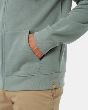 Green-Mens-Cotton-Zip-Up-Hoodie