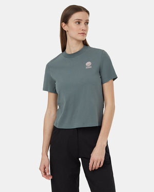 Green-Organic-Cotton-Crew-Neck-Graphic-Shortsleeve-T-Shirt